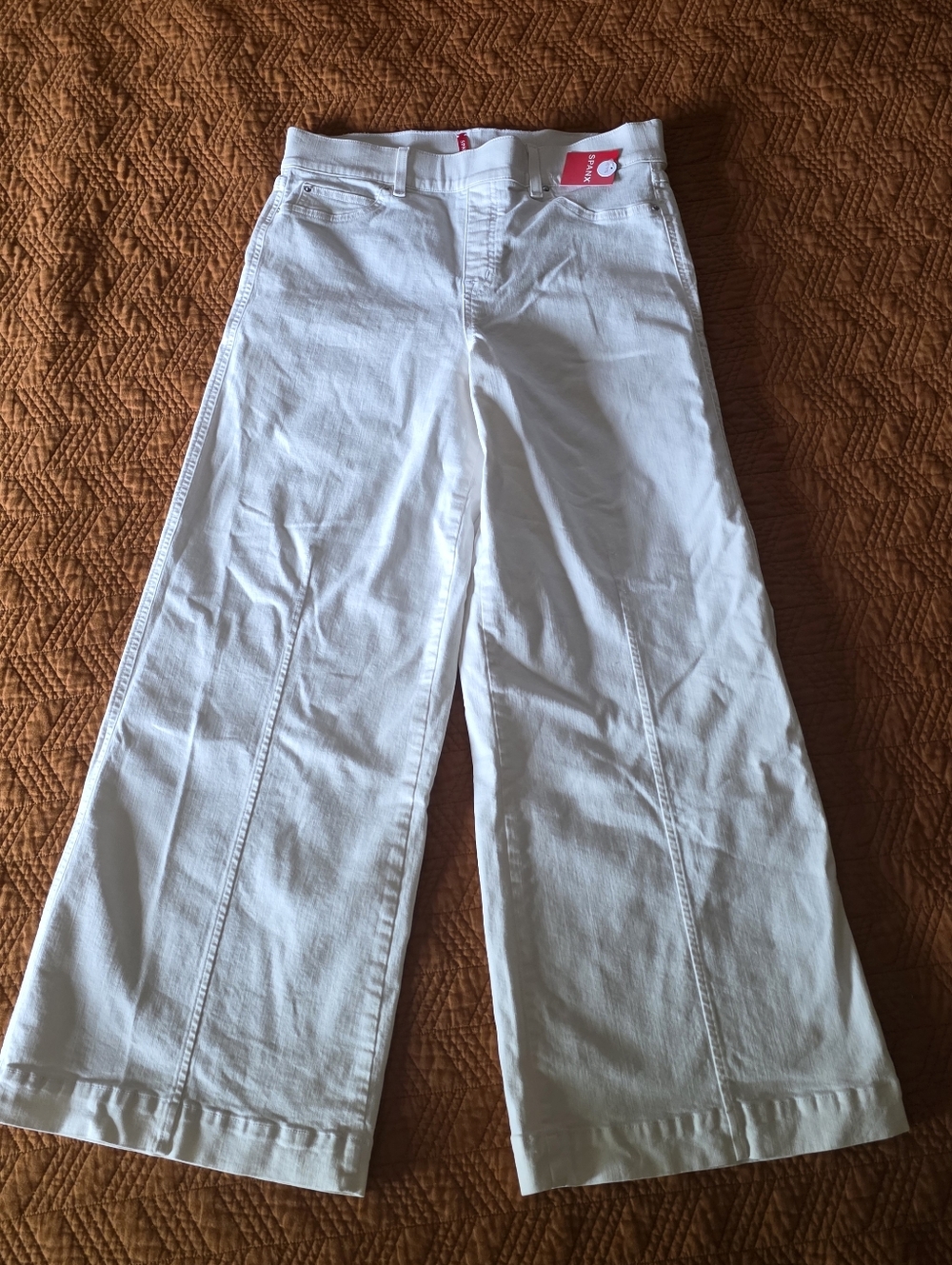 Spanx White Wide Leg Jeans Size XL Petite NWT